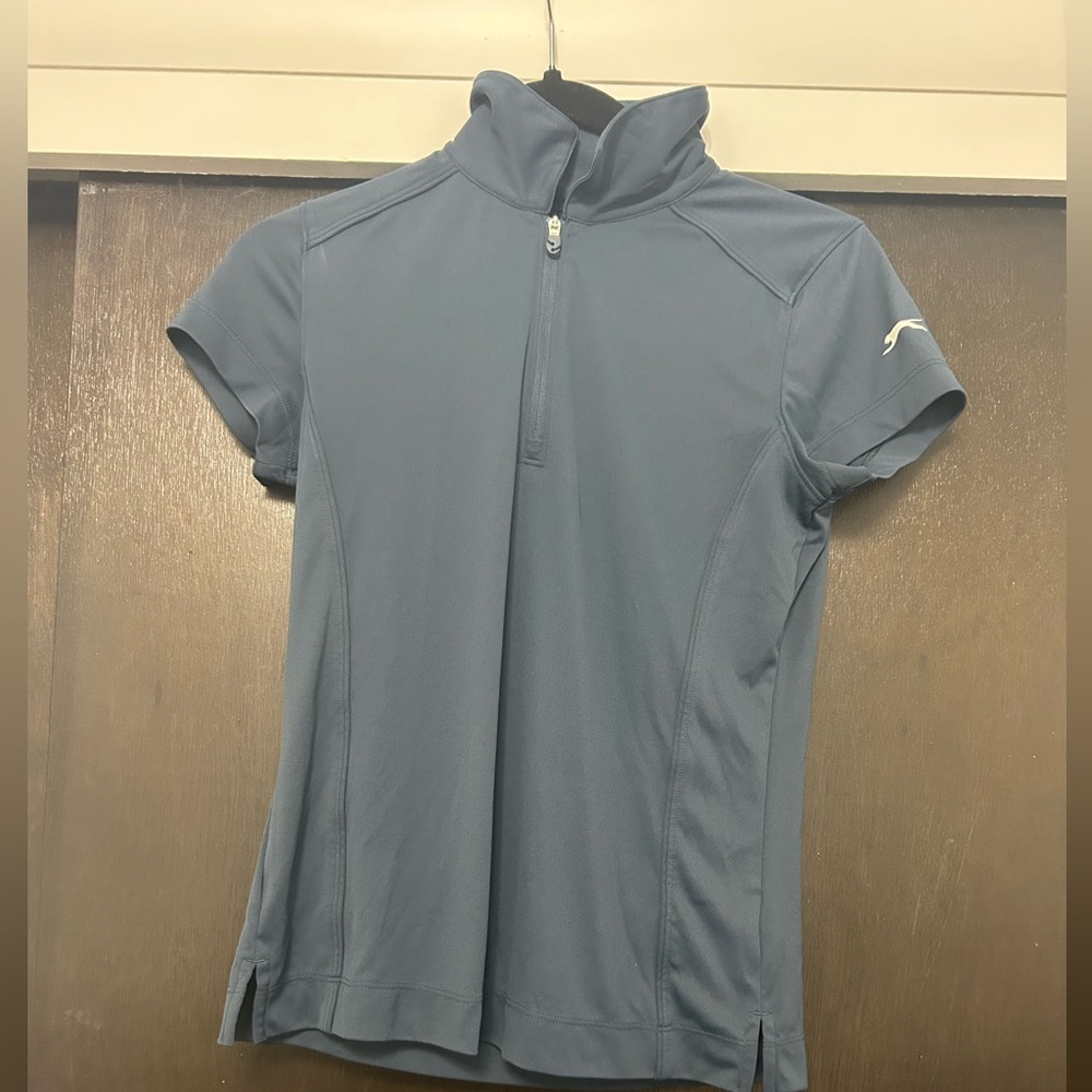 Slazenger Women's Slate Blue Jersey Top GOLF